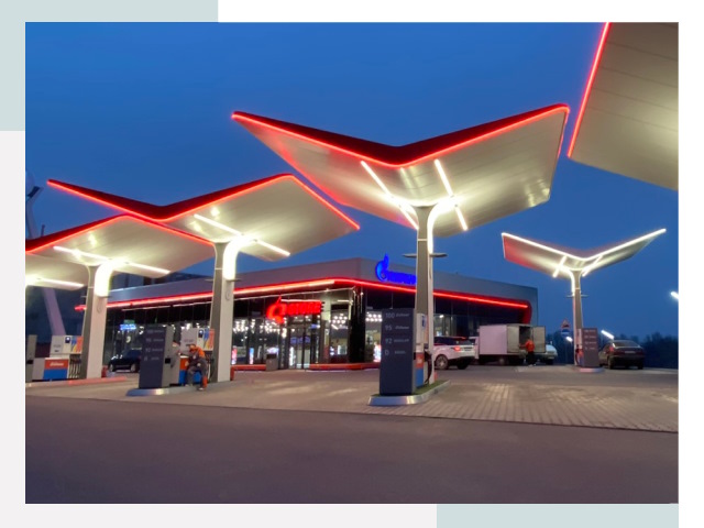 Навесы для АЗС в Сегеже