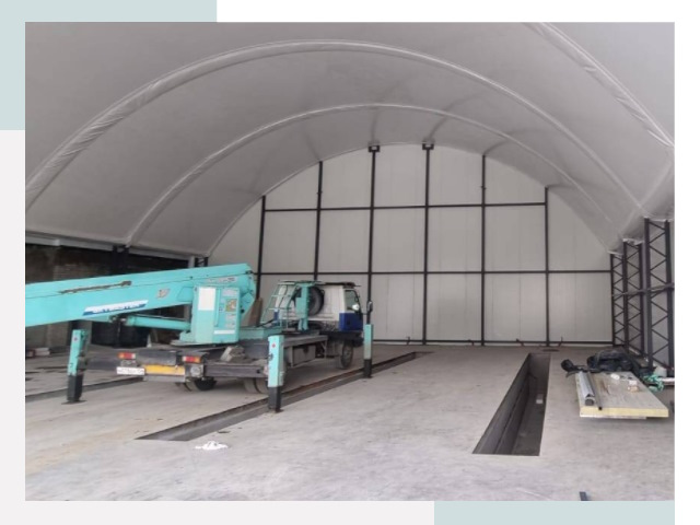 Внутреннее оснащение ангаров в Сегеже