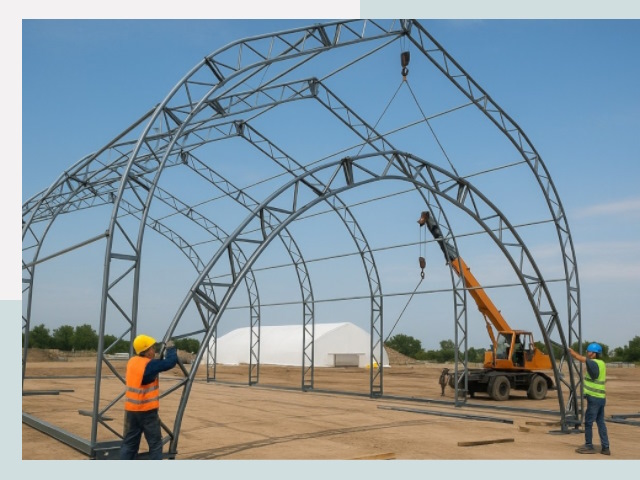 Монтаж ангаров в Сегеже от 624 руб. - Надежно и быстро